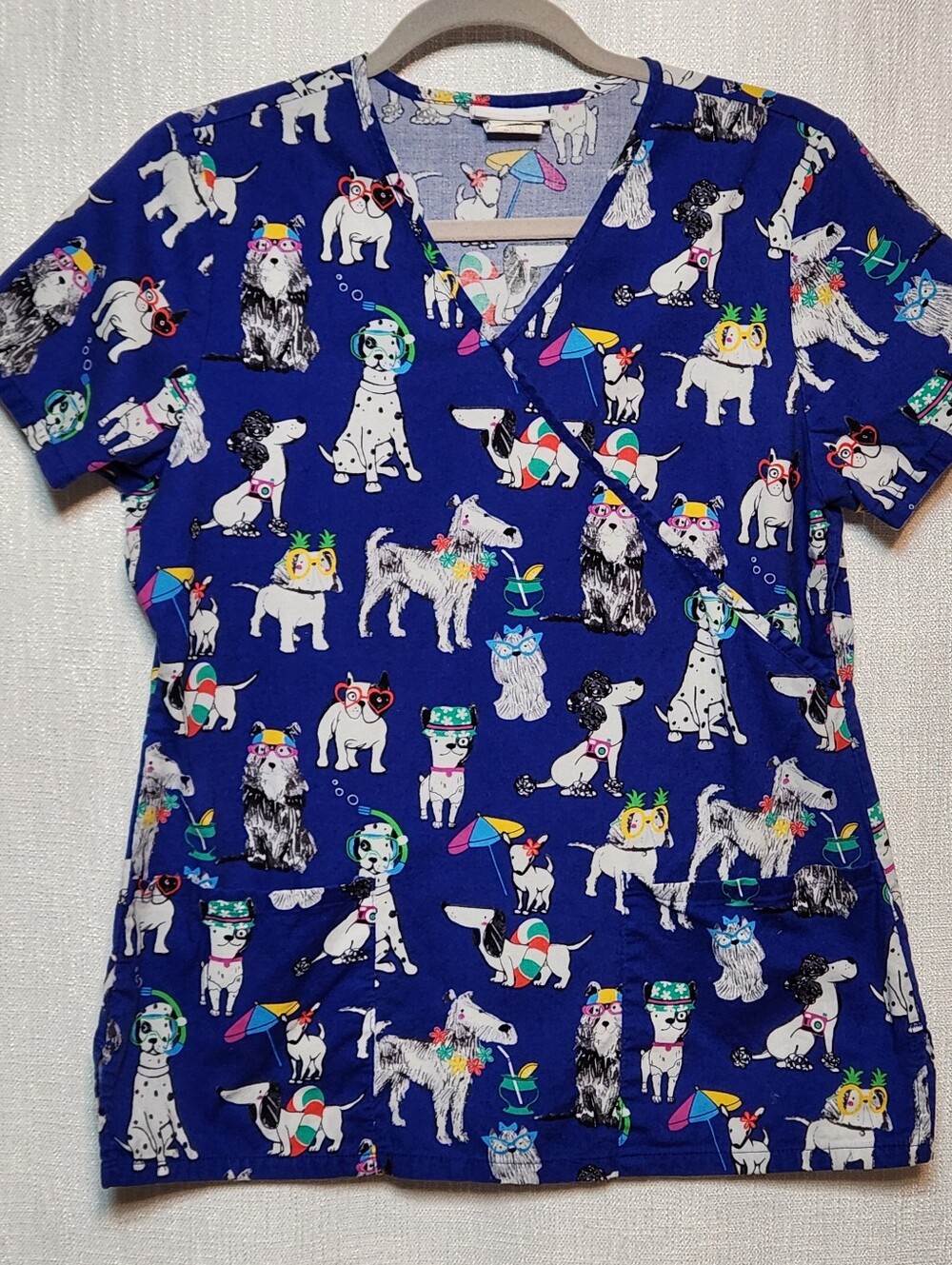 Scrubstar Scrubs Top Dogs Puppy Small 100% Cotton
